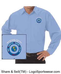 Blue Generation Men's Long Sleeve Value Poplin Shirt Design Zoom